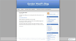 Desktop Screenshot of gordonwoolf.wordpress.com
