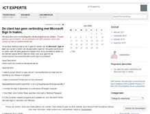 Tablet Screenshot of ictexperts.wordpress.com