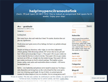 Tablet Screenshot of mypencilranoutofink.wordpress.com