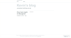 Desktop Screenshot of kevininthailand.wordpress.com