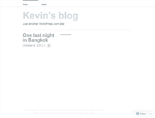 Tablet Screenshot of kevininthailand.wordpress.com