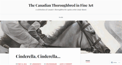 Desktop Screenshot of canadianthoroughbredart.wordpress.com