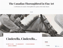 Tablet Screenshot of canadianthoroughbredart.wordpress.com