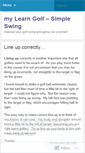 Mobile Screenshot of mylearngolf.wordpress.com