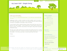 Tablet Screenshot of mylearngolf.wordpress.com