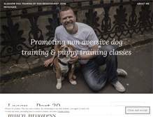 Tablet Screenshot of glasgowdogtrainer.wordpress.com