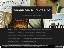 Tablet Screenshot of emanuelemarcuccio.wordpress.com