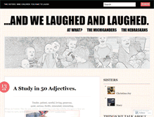 Tablet Screenshot of laughedandlaughed.wordpress.com