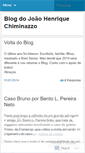 Mobile Screenshot of joaochiminazzo.wordpress.com