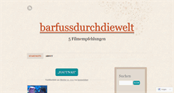 Desktop Screenshot of barfussdurchdiewelt.wordpress.com