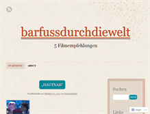 Tablet Screenshot of barfussdurchdiewelt.wordpress.com