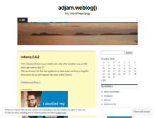 Tablet Screenshot of adjamblog.wordpress.com