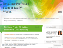 Tablet Screenshot of netspaceprofits20.wordpress.com