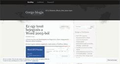 Desktop Screenshot of gorgohu.wordpress.com