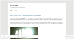 Desktop Screenshot of mxmcalvin.wordpress.com