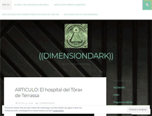 Tablet Screenshot of dimensiondark.wordpress.com