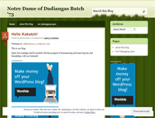 Tablet Screenshot of nddbatch1973.wordpress.com