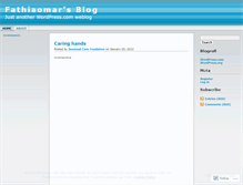 Tablet Screenshot of fathiaomar.wordpress.com