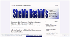 Desktop Screenshot of newsforshehlarashid.wordpress.com