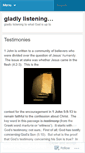 Mobile Screenshot of gladlylistening.wordpress.com
