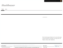 Tablet Screenshot of hackbazarsub.wordpress.com