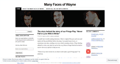 Desktop Screenshot of manyfacesofwayne.wordpress.com