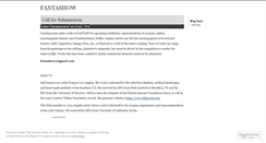 Desktop Screenshot of fantashow.wordpress.com