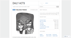 Desktop Screenshot of dailyacts.wordpress.com