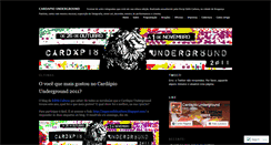 Desktop Screenshot of cardapiounderground.wordpress.com