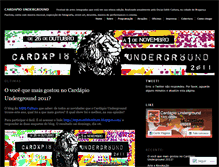 Tablet Screenshot of cardapiounderground.wordpress.com