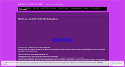 Desktop Screenshot of linamanualdegestionsecretarial.wordpress.com