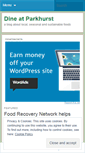 Mobile Screenshot of dineatparkhurst.wordpress.com
