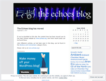 Tablet Screenshot of echoesblog.wordpress.com