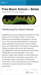 Mobile Screenshot of freemusicschoolbelize.wordpress.com