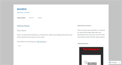 Desktop Screenshot of anndrei.wordpress.com