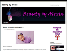 Tablet Screenshot of beautybyalexia.wordpress.com