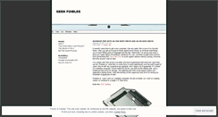Desktop Screenshot of geekfoibles.wordpress.com