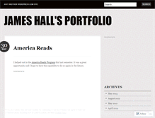 Tablet Screenshot of jamesrhall.wordpress.com