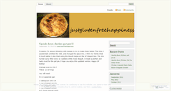 Desktop Screenshot of justglutenfreehappiness.wordpress.com