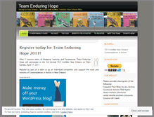 Tablet Screenshot of enduringhope.wordpress.com