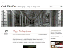 Tablet Screenshot of cookwithkate.wordpress.com