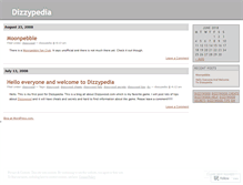 Tablet Screenshot of dizzypedia.wordpress.com