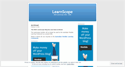 Desktop Screenshot of learnscope.wordpress.com