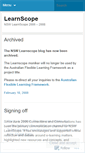 Mobile Screenshot of learnscope.wordpress.com