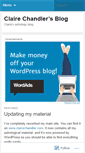 Mobile Screenshot of clairechandler.wordpress.com