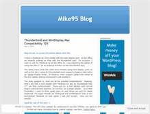 Tablet Screenshot of mike952.wordpress.com