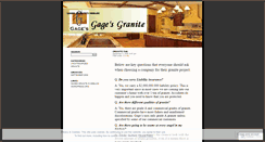 Desktop Screenshot of gagesgranite.wordpress.com