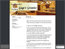 Tablet Screenshot of gagesgranite.wordpress.com