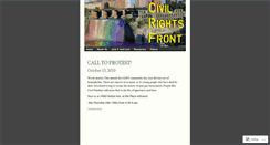 Desktop Screenshot of civilrightsfront.wordpress.com