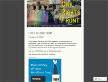 Tablet Screenshot of civilrightsfront.wordpress.com